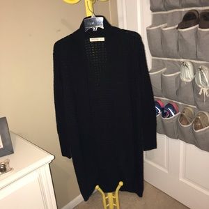Full length knit cardigan